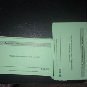 CPA exam BEC flashcards BECKER